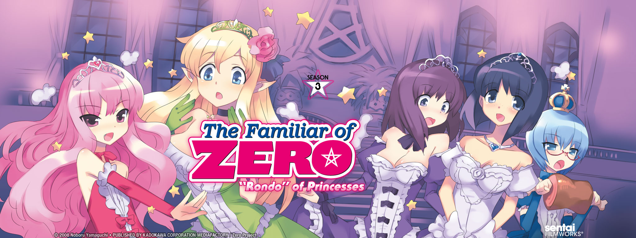 Title Art for The Familiar of Zero: "Rondo" of Princesses