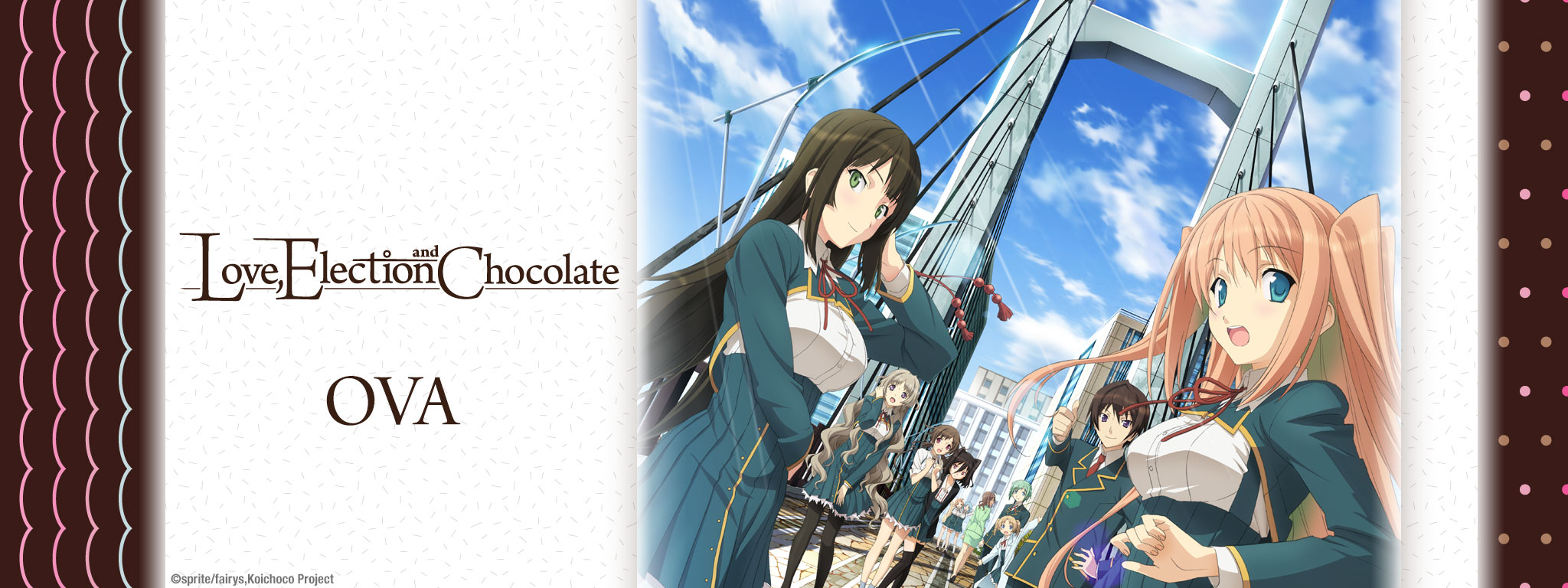 Title Art for Love, Election & Chocolate OVA