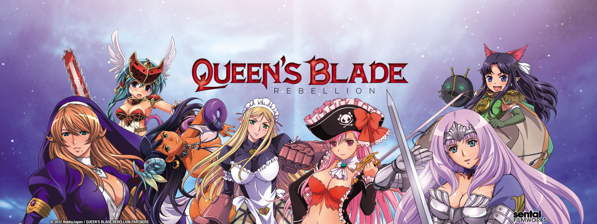 Queen's Blade Rebellion Title Art for Queen's Blade Rebellion