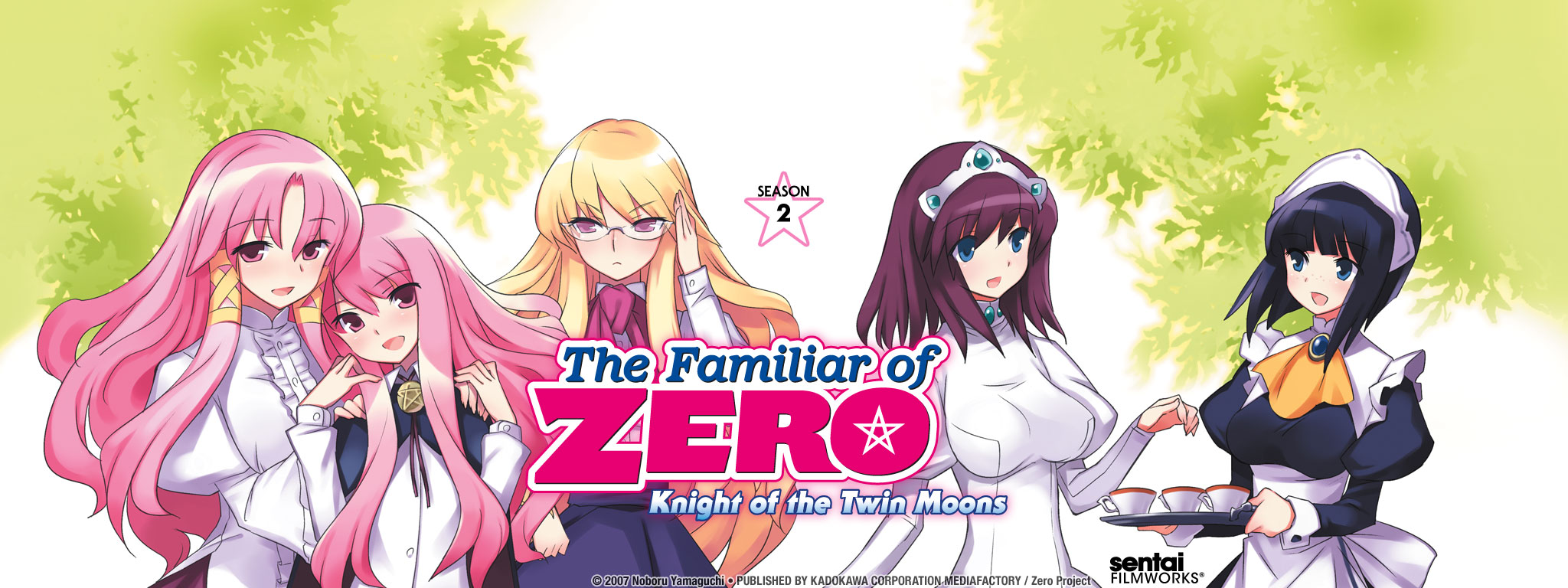 Title Art for The Familiar of Zero: Knight of the Twin Moons