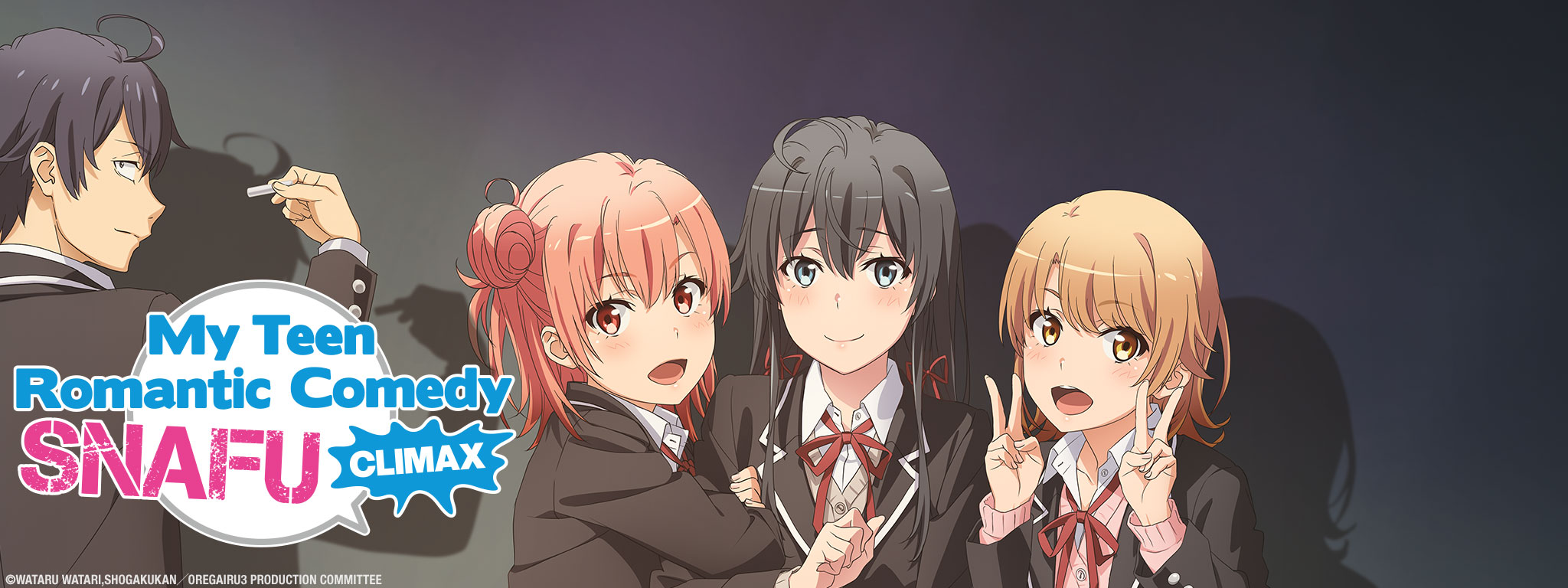 Title Art for My Teen Romantic Comedy SNAFU Climax