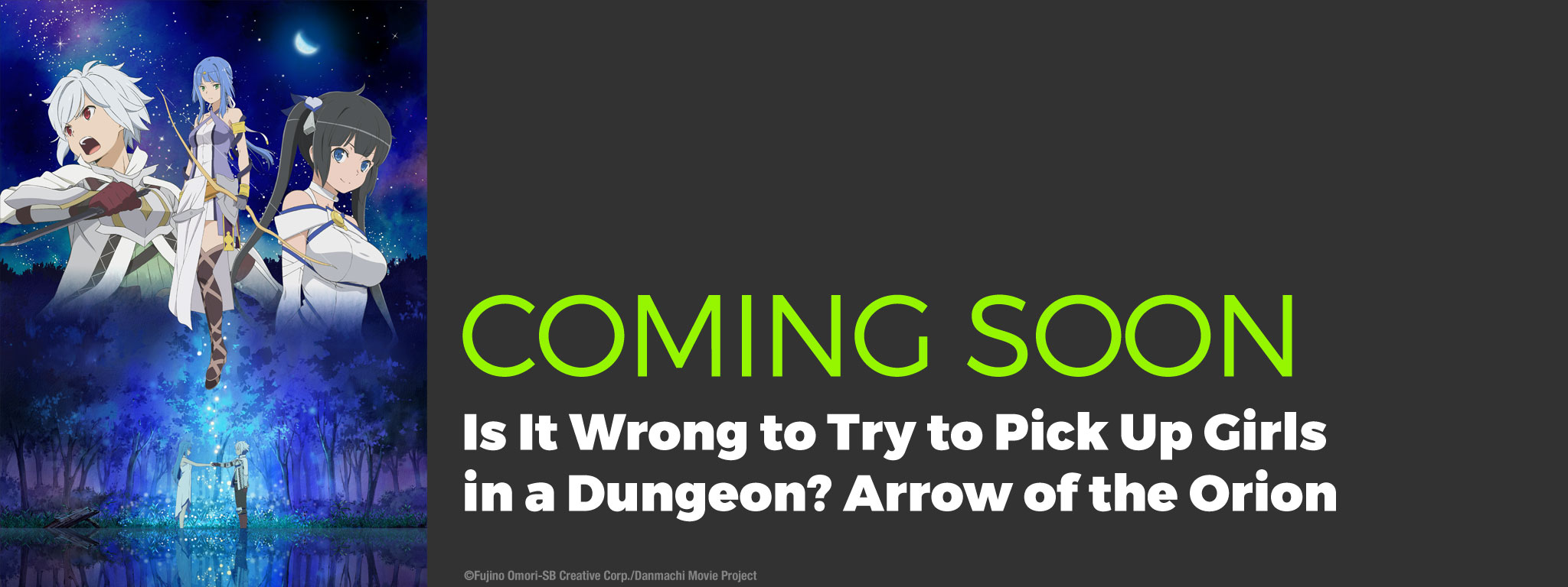 Title Art for Is It Wrong to Try to Pick Up Girls in a Dungeon?: Arrow of the Orion!